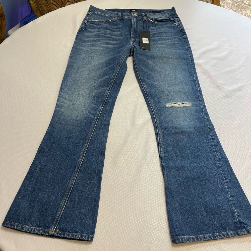 NWT  Anthropologie Edwin Blue Flare & Wide Leg Jeans